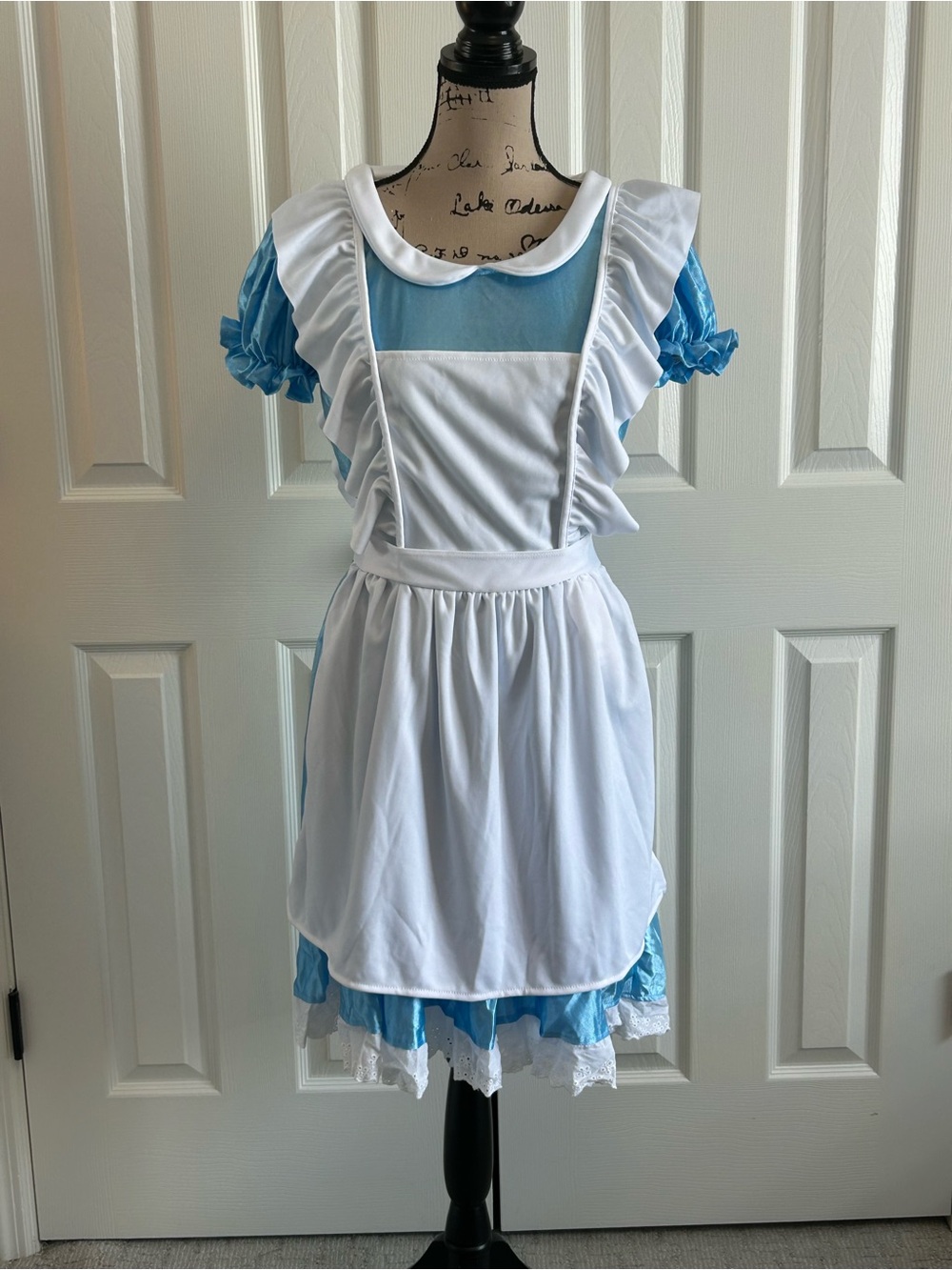 California Costumes Alice in Wonderland light blue satin-finish costume large